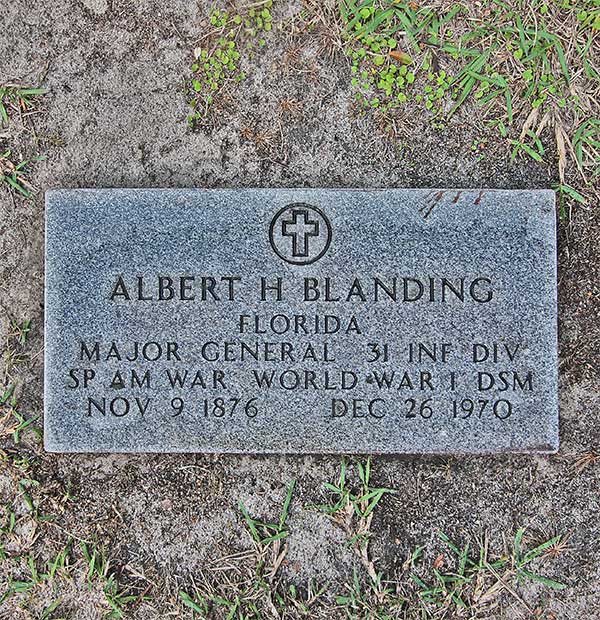 Albert H. Blanding Gravestone Photo