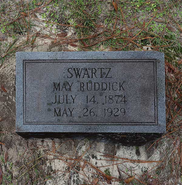 May Ruddick Swartz Gravestone Photo