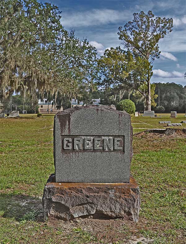  Greene Gravestone Photo