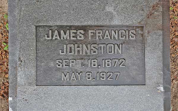 James Francis Johnston Gravestone Photo