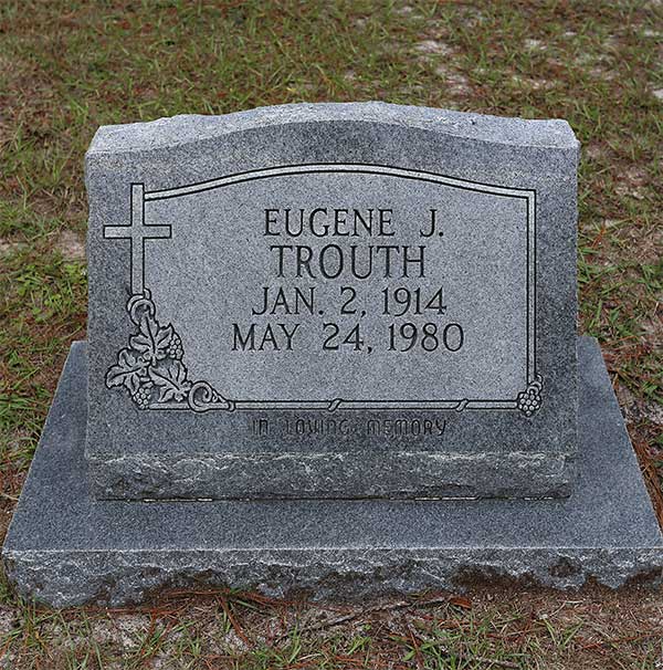 Eugene J. Trouth Gravestone Photo