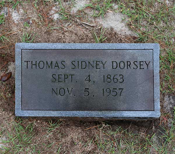 Thomas Sidney Dorsey Gravestone Photo