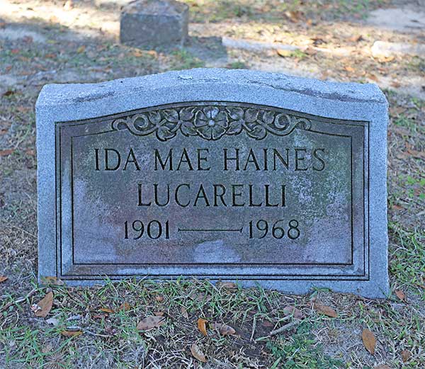Ida Mae Haines Lucarelli Gravestone Photo