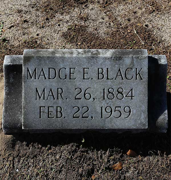 Madge E. Black Gravestone Photo