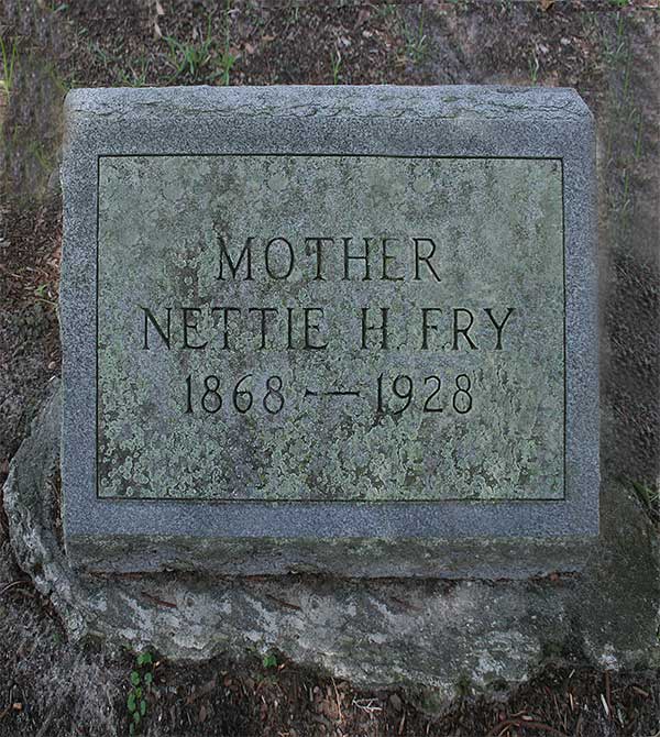 Nettie H. Fry Gravestone Photo