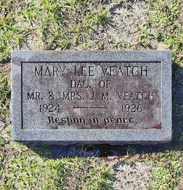 Mary Lee Veatch Gravestone Photo