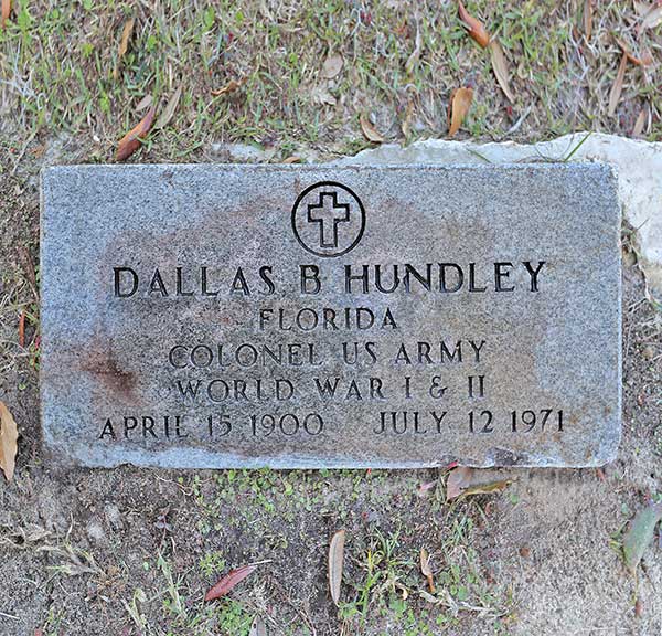 Dallas B. Hundley Gravestone Photo