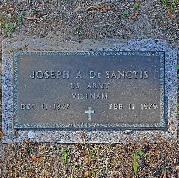 Joseph A. De Sanctis Gravestone Photo