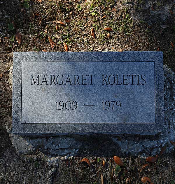 Margaret Koletis Gravestone Photo