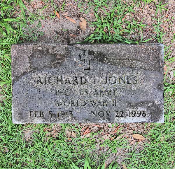 Richard I. Jones Gravestone Photo