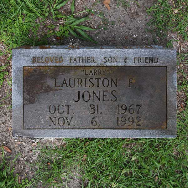 Lauriston F. Jones Gravestone Photo