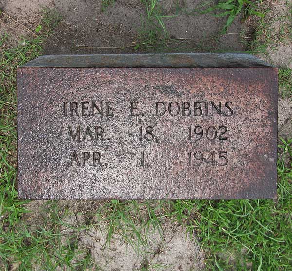 Irene E. Dobbins Gravestone Photo