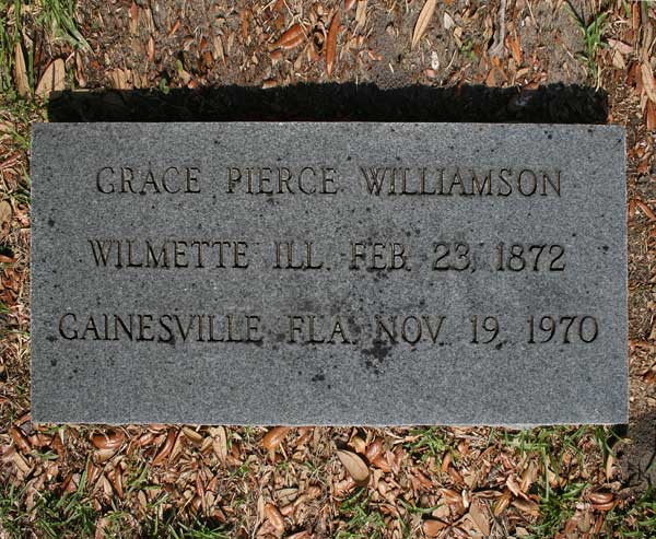 Grace Pierce Williamson Gravestone Photo
