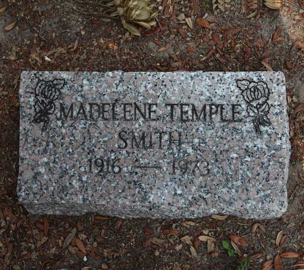 Madelene Temple Smith Gravestone Photo