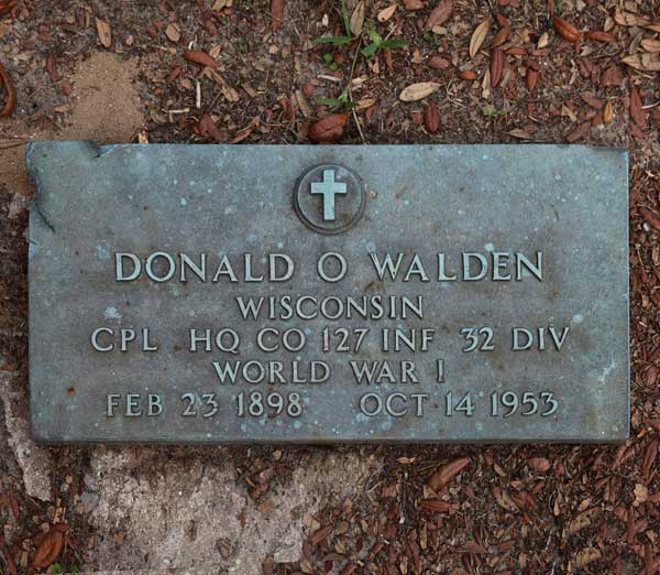 Donald O. Walden Gravestone Photo