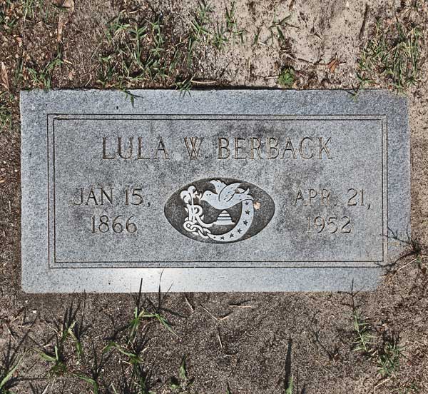 Lula W. Berback Gravestone Photo