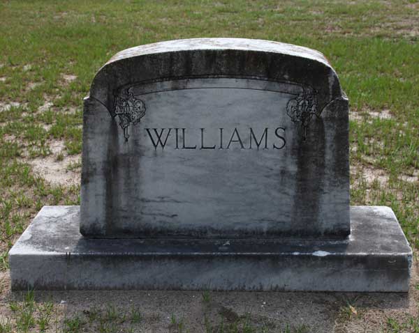  Williams Family Monument Gravestone Photo