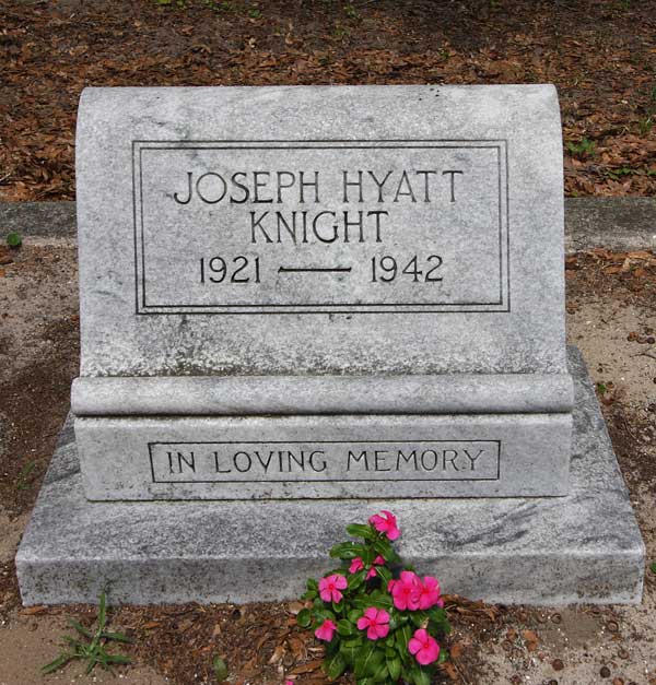 Joseph Hyatt Knight Gravestone Photo