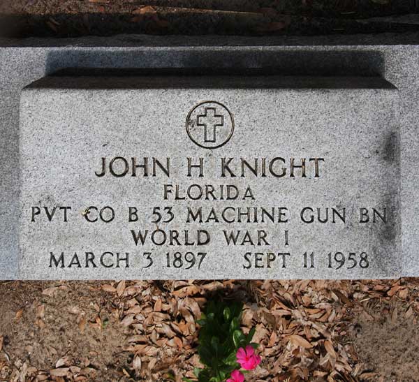 John H. Knight Gravestone Photo