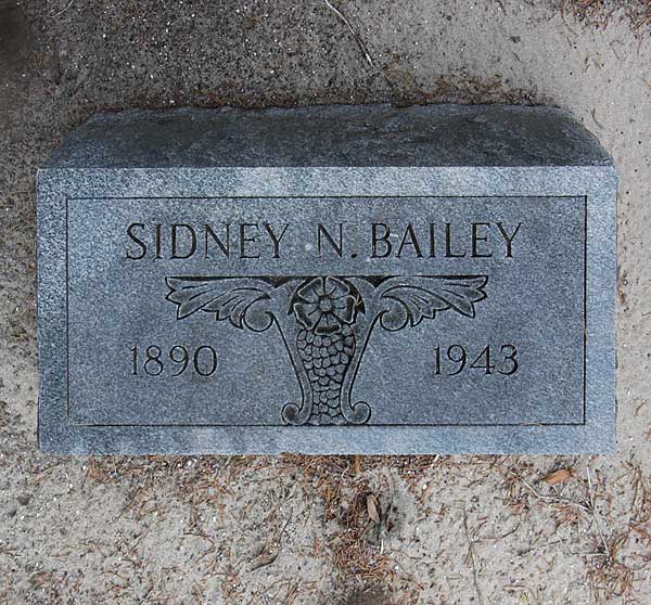 Sidney N. Bailey Gravestone Photo