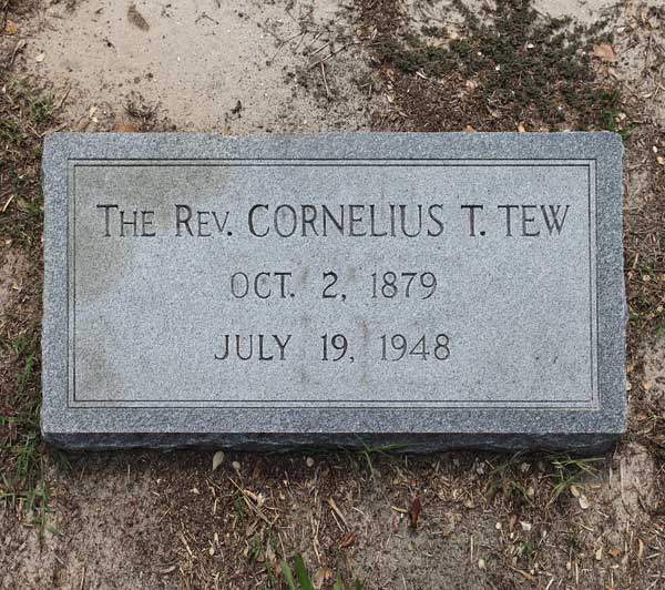 Rev. Cornelius T. Tew Gravestone Photo