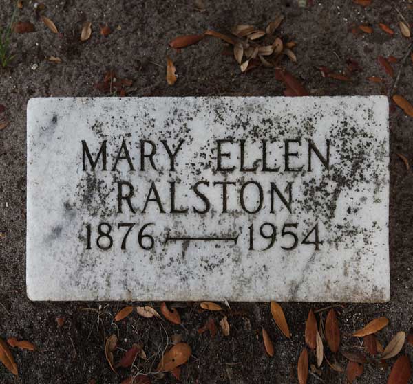 Mary Ellen Ralston Gravestone Photo