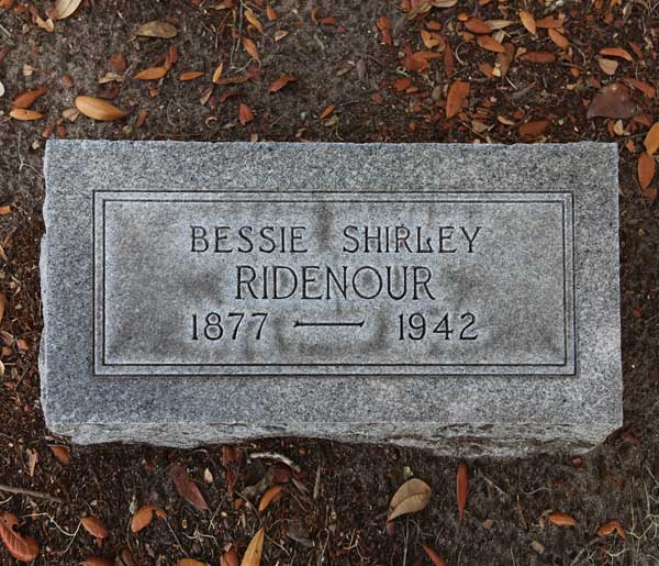Bessie Shirley Ridenour Gravestone Photo