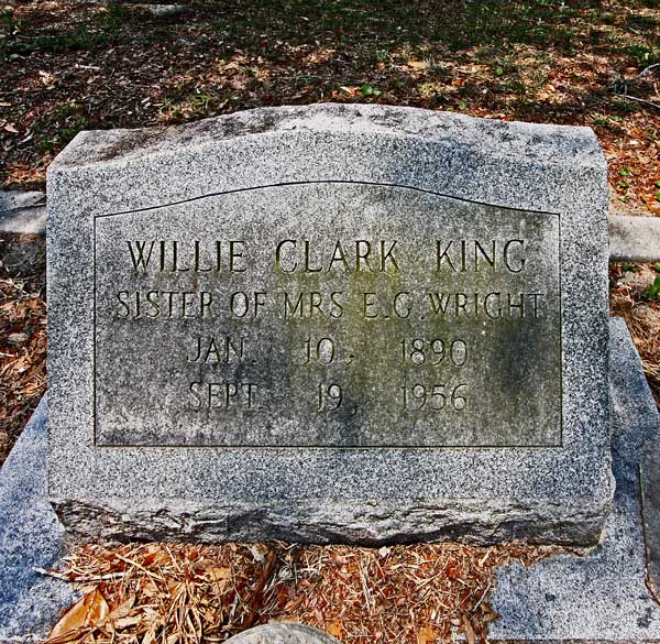 Willie Clark King Gravestone Photo