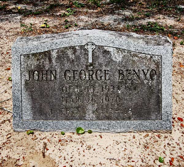 John George Benyo Gravestone Photo