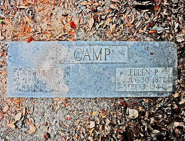 George B. & Ellen P. Camp Gravestone Photo