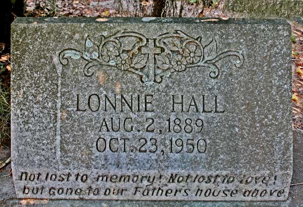 Lonnie Hall Gravestone Photo