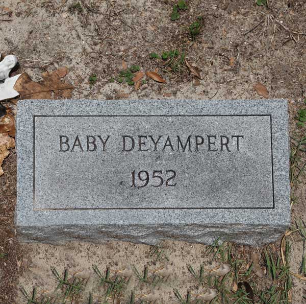 Baby Deyampert Gravestone Photo
