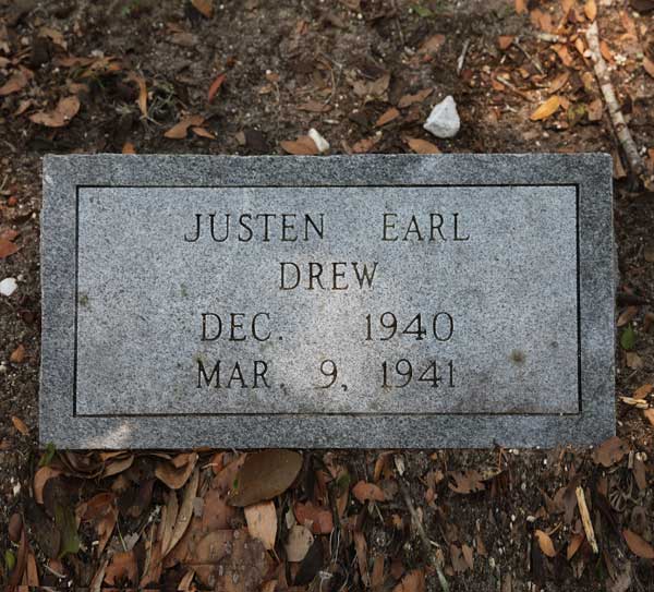 Justen Earl Drew Gravestone Photo