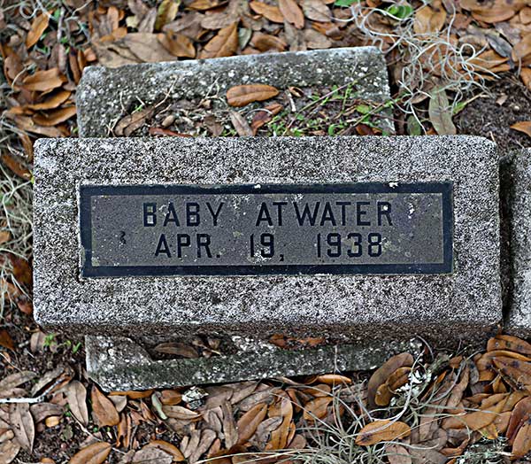 Baby Atwater Gravestone Photo