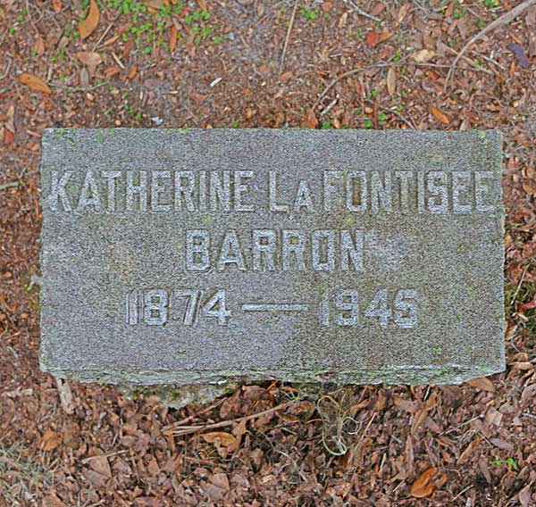 Katherine LaFontisee Barron Gravestone Photo