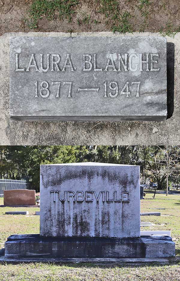 Laura Blanche Turbeville Gravestone Photo