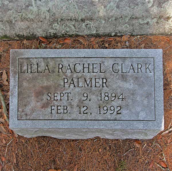 Lilla Rachel Clark Palmer Gravestone Photo