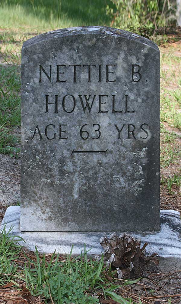 Nettie B. Howell Gravestone Photo