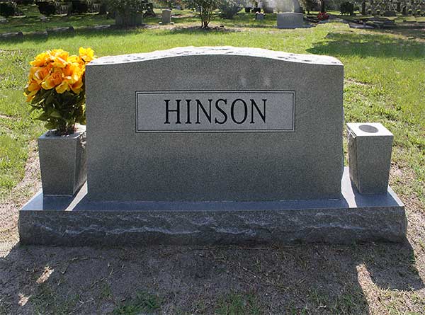  Hinson Family Monument Gravestone Photo