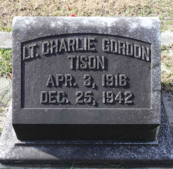 Charlie Gordon Tison Gravestone Photo