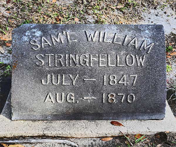 Sam'l William Stringfellow Gravestone Photo