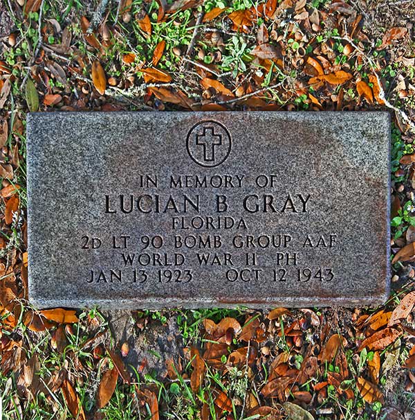 Lucian B. Gray Gravestone Photo