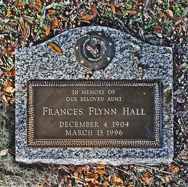 Frances Flynn Hall Gravestone Photo
