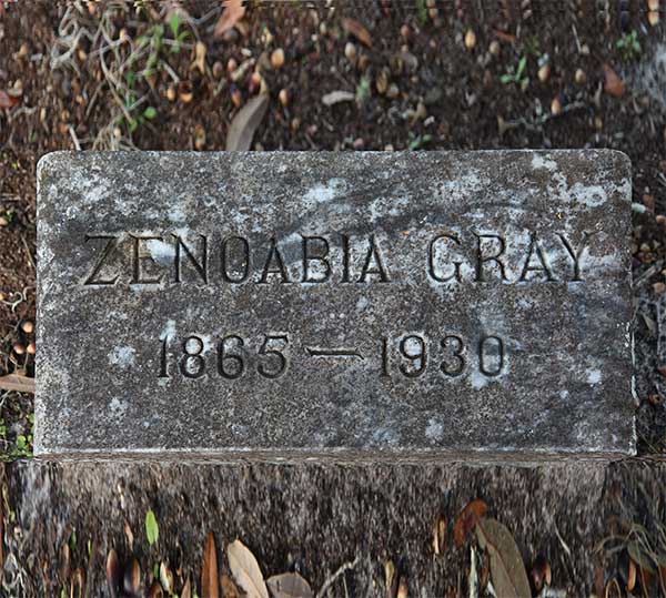 Zenoabia Gray Gravestone Photo