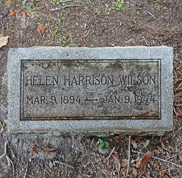 Helen Harrison Wilson Gravestone Photo