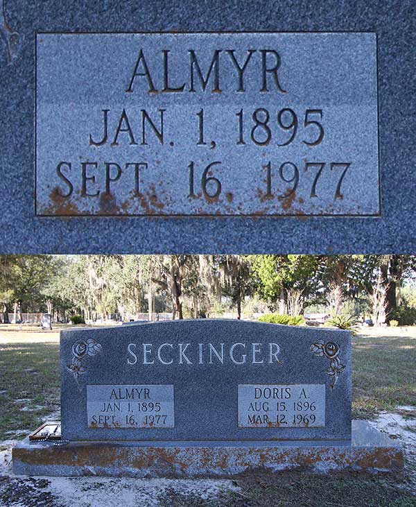 Almyr Seckinger Gravestone Photo