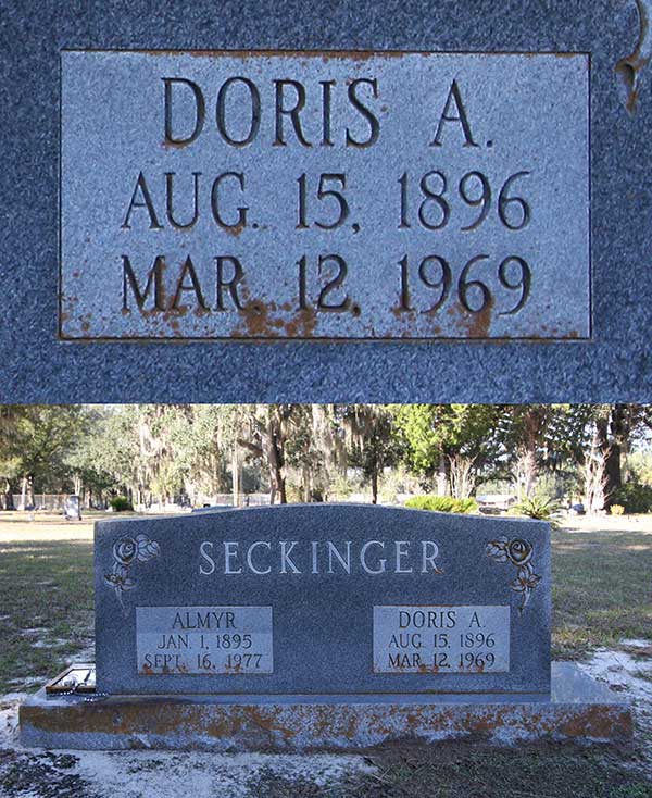 Doris A. Seckinger Gravestone Photo