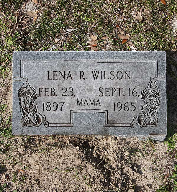Lena R. Wilson Gravestone Photo