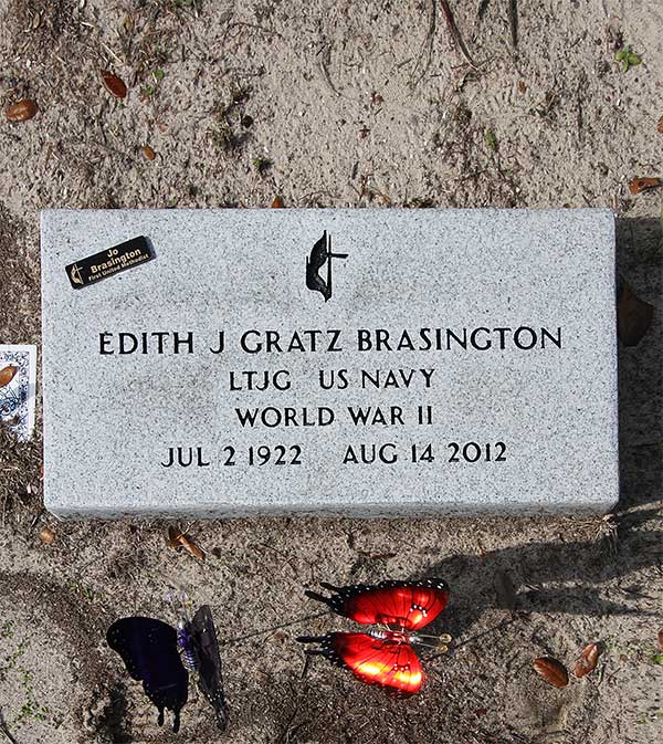Edith J. Gratz Brasington Gravestone Photo