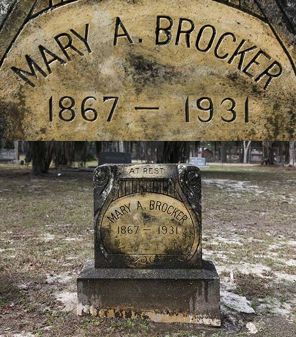 Mary A. Brocker Gravestone Photo